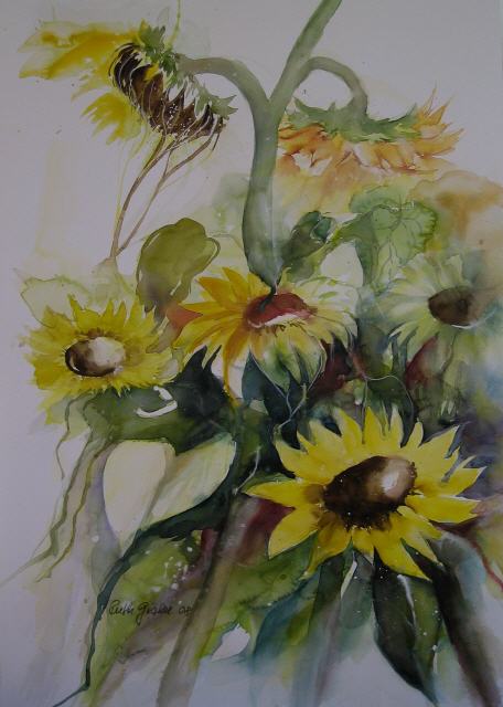 Sonnenblumen 80x60