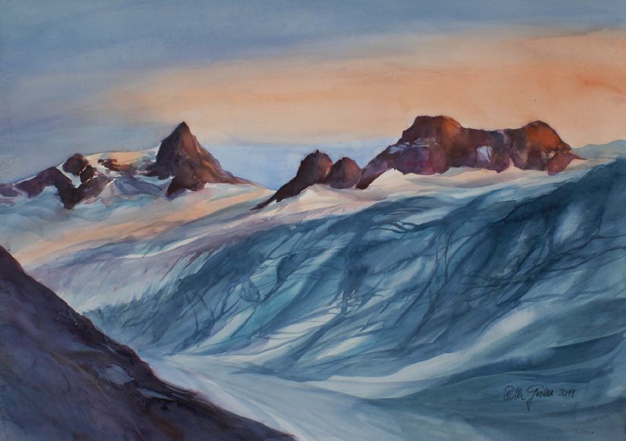 Abend am Sch&auml;rhorn 70x100