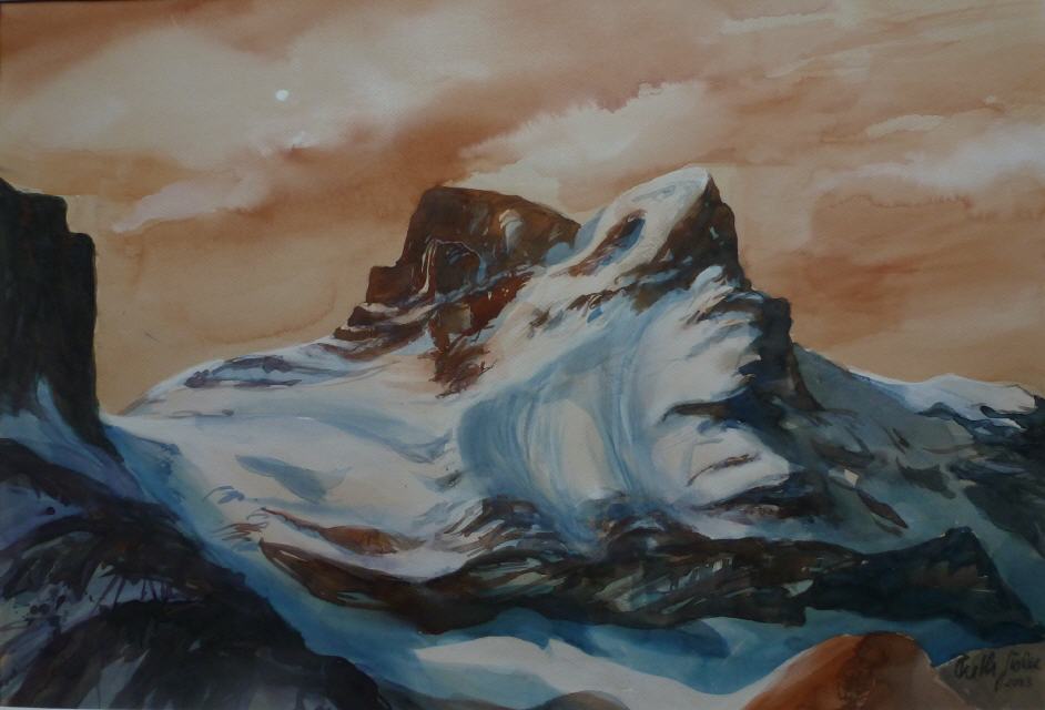 Sch&auml;rhorn am Morgen 60x80