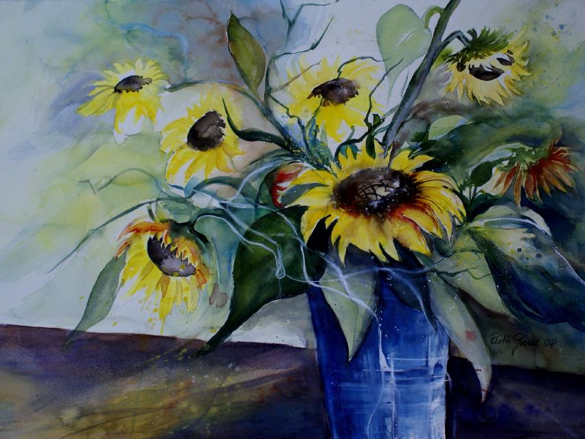Sonnenblumenstrauss 70x100