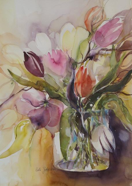 Tulpen rosa 60x50