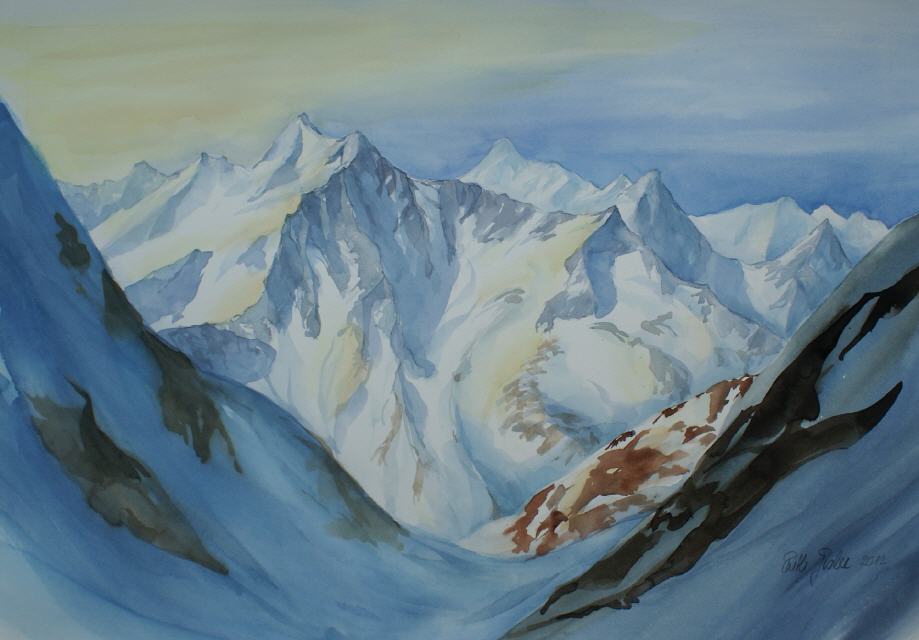 Blick gegen Stucklistock 60x80