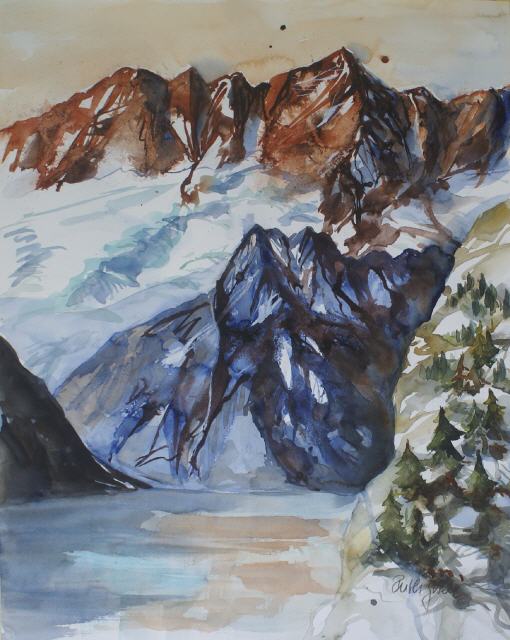 Dammakette mit Moosstock 70x50