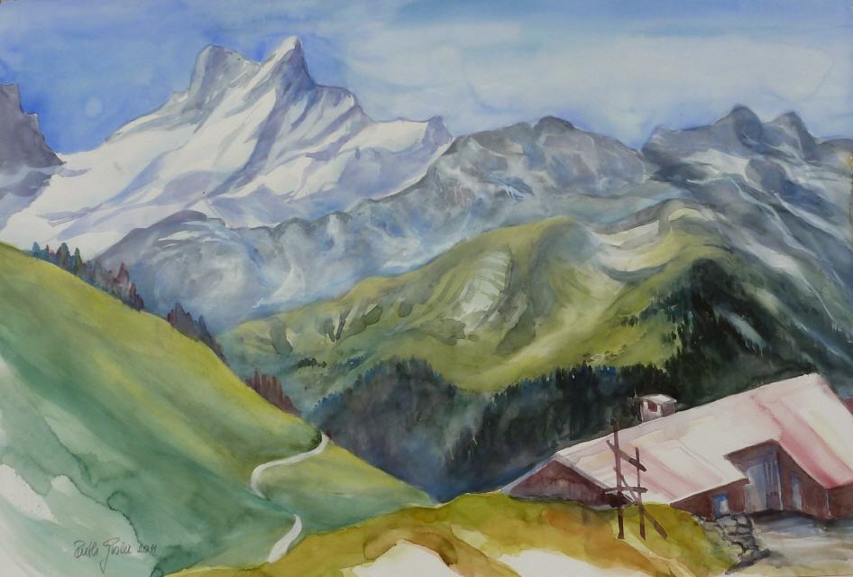 Mettenen gegen Sch&auml;rhorn 60x80