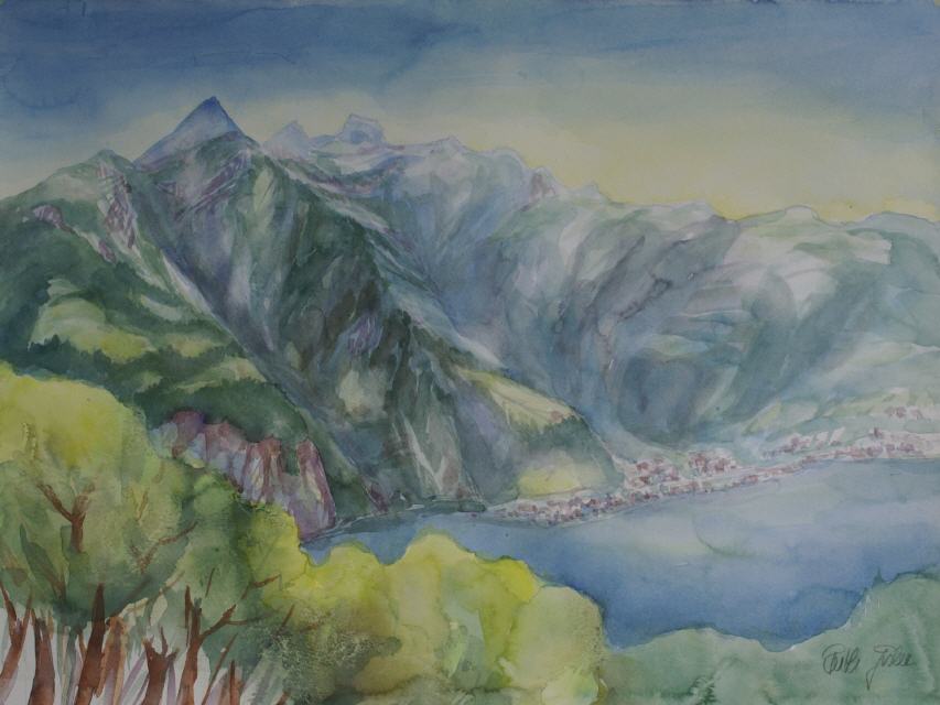 Blick auf Fl&uuml;elen 60x80