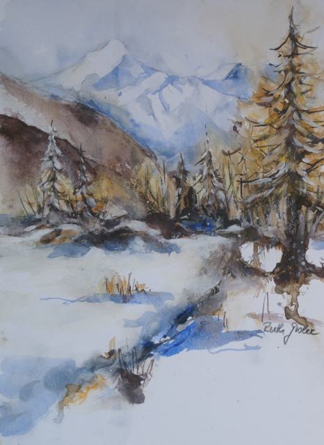 Blick zu den Bauenst&ouml;cken 50x40