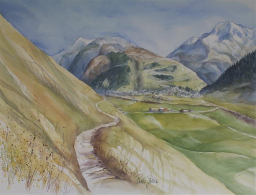 Blick auf Andermatt 60x80