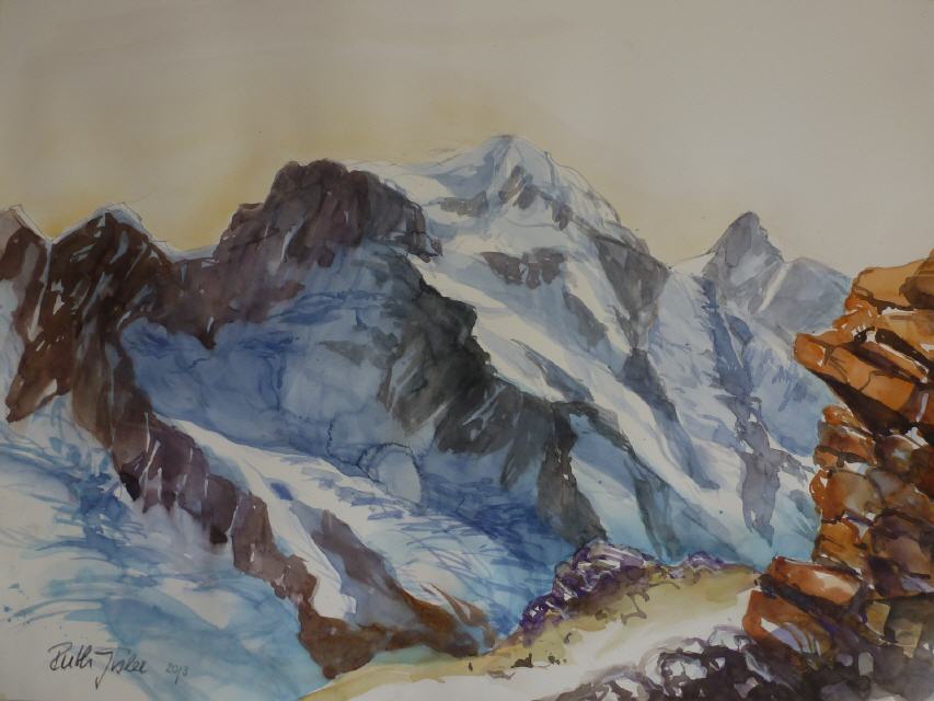 Vom Gornergrat gegen Breithorn 60x80