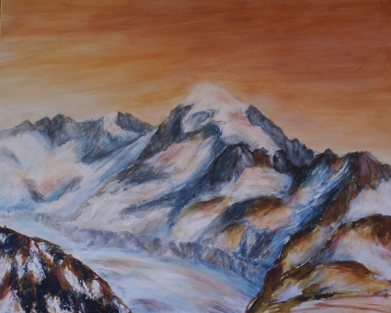 Galenstock mit Rhonegletscher 80x100