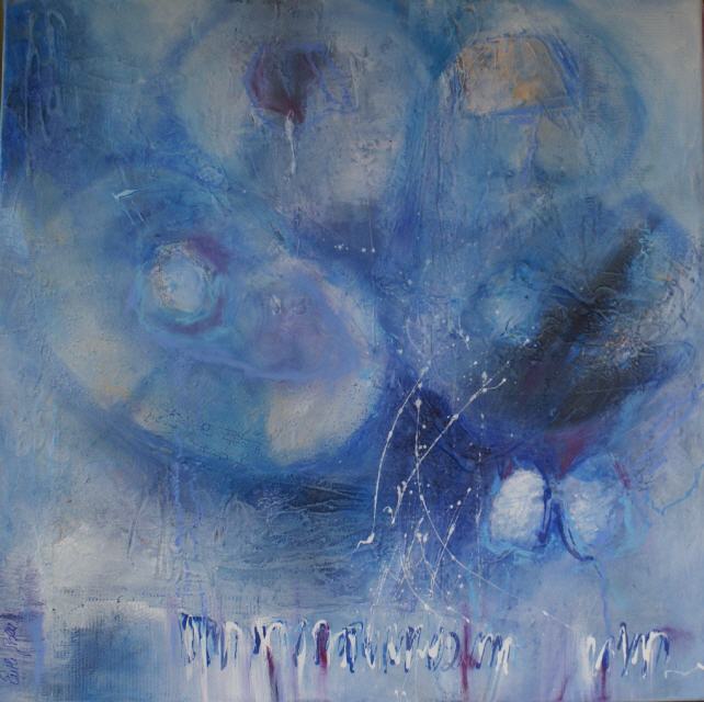 Blaues Bild 60x60